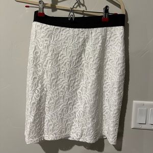 New York and co white lace skirt